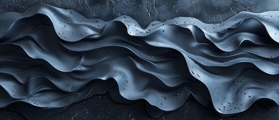 Obraz premium Abstract Metal Art with Ripples and Textures