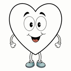 Heart art vector illustration