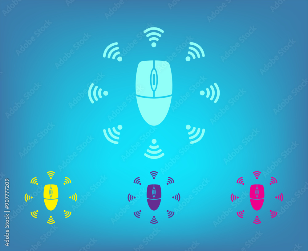 Poster vector icon on a blue background with a gradient