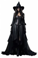 Fototapeta premium Witch fashion costume adult.