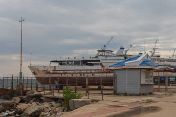 A walk through the streets and sights of the city. Feodosia, Crimea, Russia. 27.07.2024