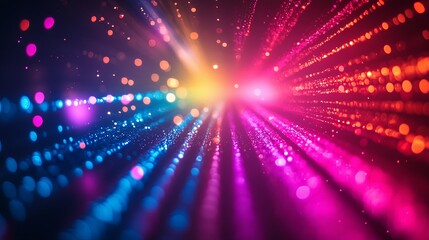 Obraz premium Dynamic Laser Light Show in Vibrant Colors