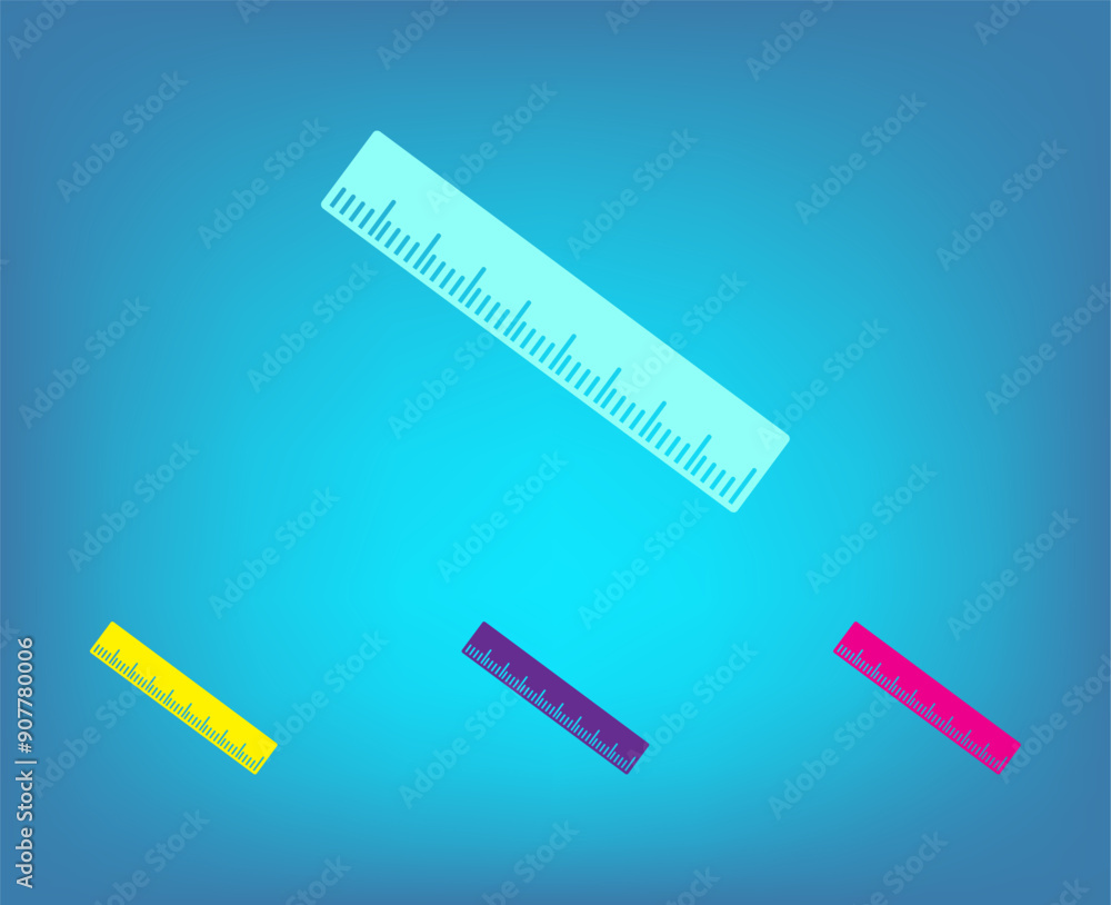 Aufkleber vector icon on a blue background with a gradient