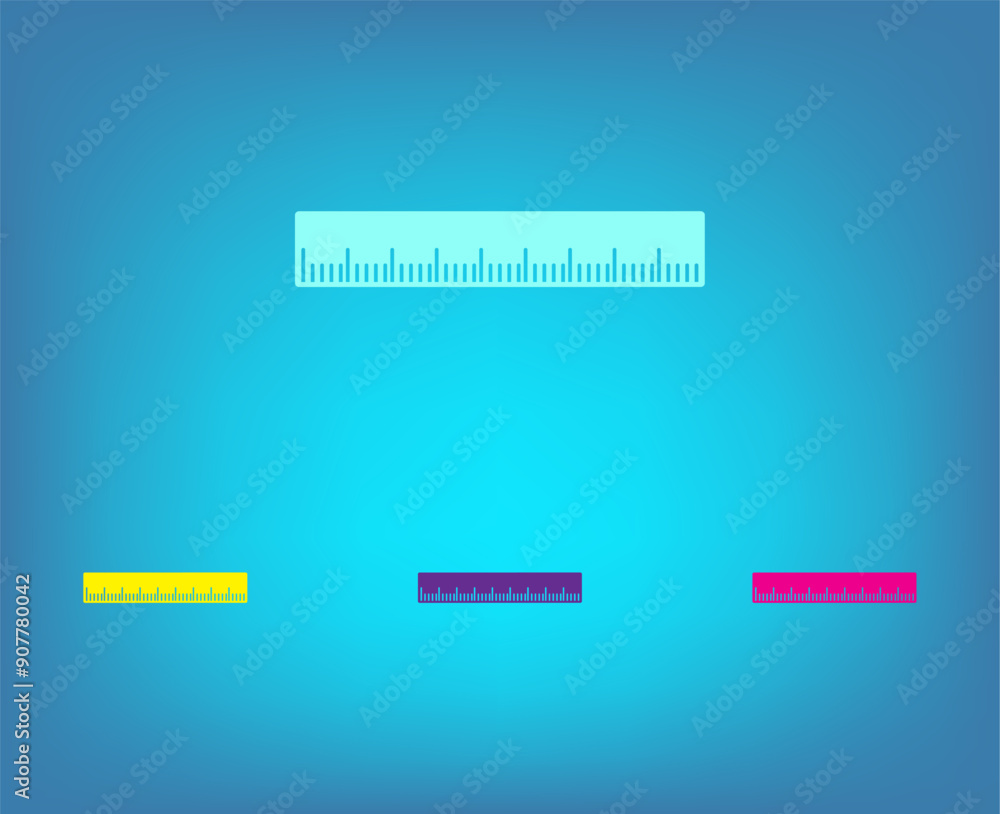 Poster vector icon on a blue background with a gradient