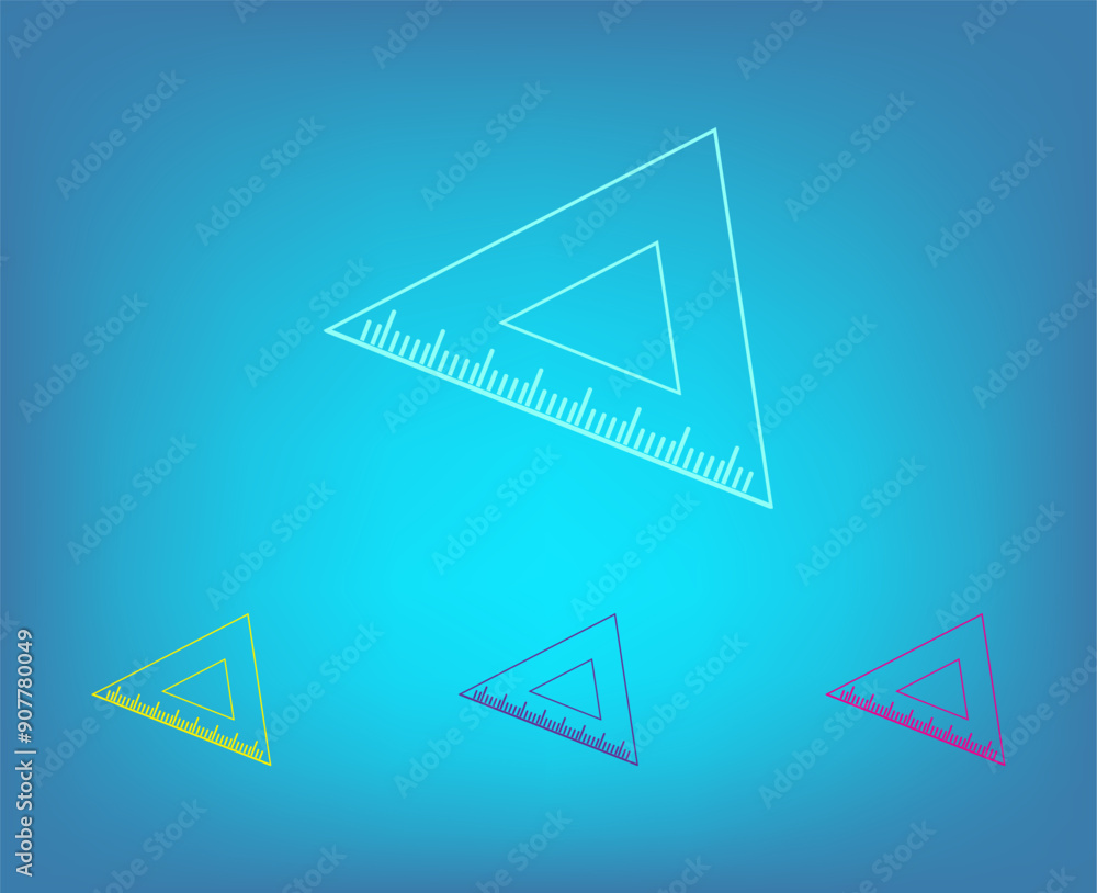 Aufkleber vector icon on a blue background with a gradient
