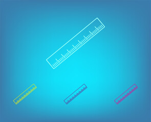 Vector icon on a blue background with a gradient