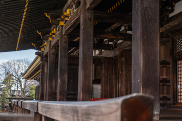  日本、京都、三十三間堂、天台宗の寺院、春、泉回遊式庭園、蓮華王院本堂、日本の伝統文化、古代建築、木造の建物