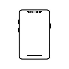 smartphone icon,vector illustration,isolated on white