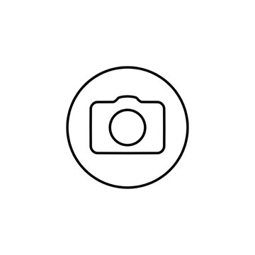 Camera Icon. Camera symbol. Camera vector icon flat, isolated on white