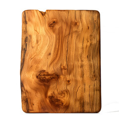 rectangular wooden board on a white background.