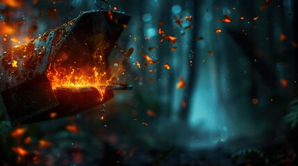 Photography mail with magical feature, bright, high detail, fantasy