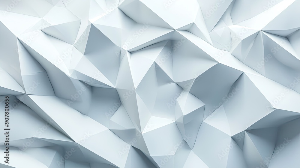 Poster abstract white background with geometric patterns and subtle shadows, creating a professional and cl