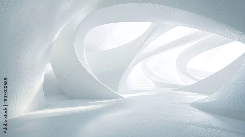 Poster abstract white background with light and airy textures, perfect for creating a sense of space and op