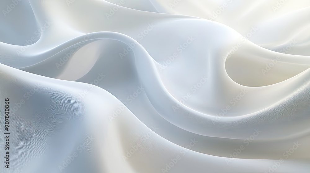 Poster clean abstract white background with flowing curves and soft gradients, suitable for corporate and p