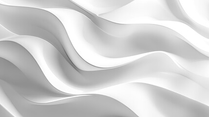 Fototapeta premium Abstract white background with subtle wave patterns and light shadows, creating a modern and stylish look.