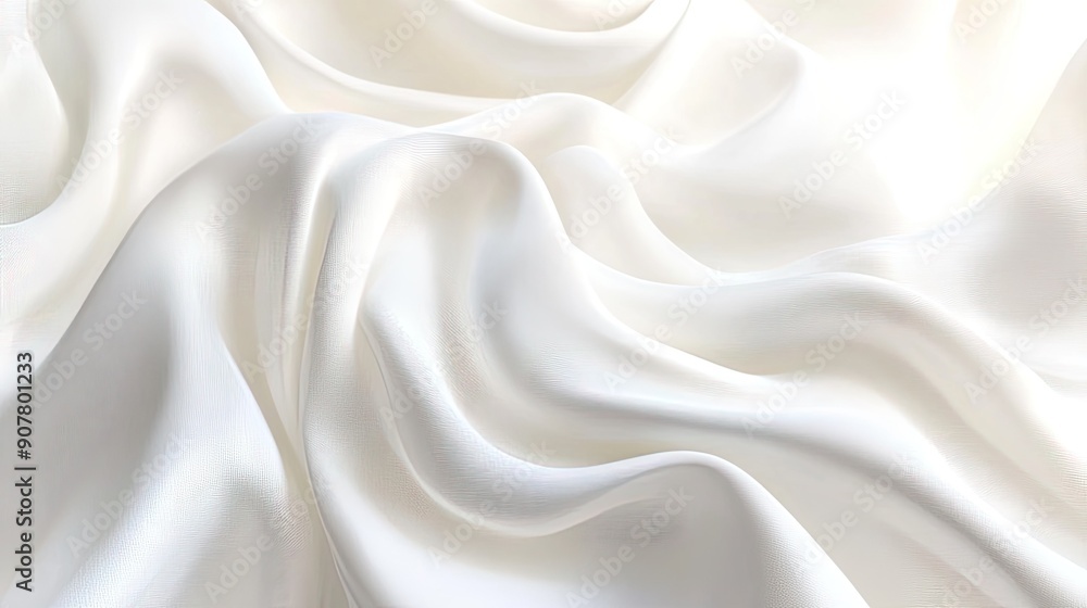 Poster minimalistic abstract white background with gentle curves and soft lighting, ideal for elegant and s