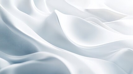 Obraz premium Minimalistic abstract white background with subtle gradients and light shadows, creating a clean and modern look perfect for presentations and websites.