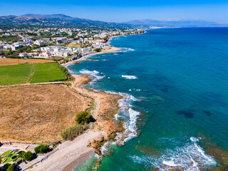 Coastal view near Stavromenos, Crete, Greece