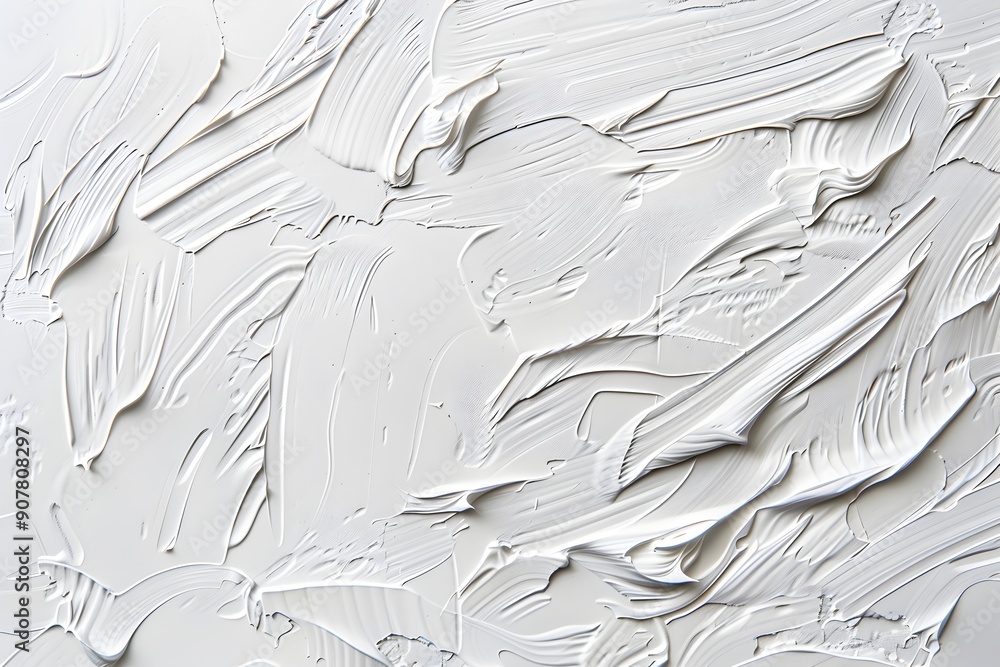 Aufkleber white background with a textured brush stroke pattern, creating an artistic and elegant appearance -