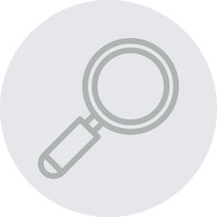search Vector Line Grey Circle Grey