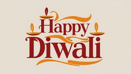 Obraz premium Happy Diwali design. with. Diwali Poster, Diwali Banner, diya oil lamp Indian Hindu Festive, Diwali Diya oil lamp. Happy Diwali, typography, calligraphy, text, 