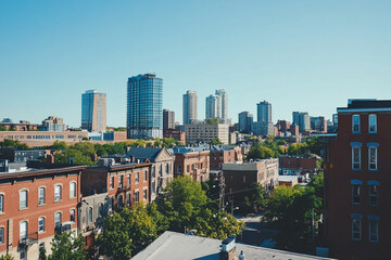 Stadtpanorama einer Gro&szlig;stadt