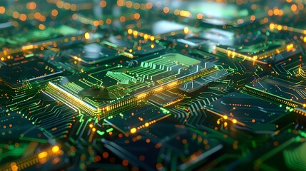 Obraz premium computer circuit board