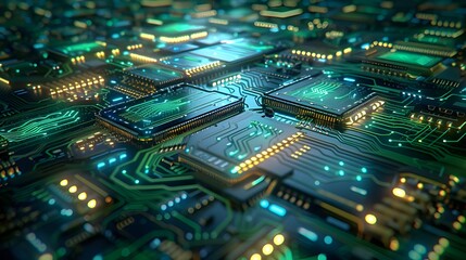 Obraz premium computer circuit board