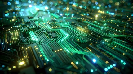 Obraz premium computer circuit board