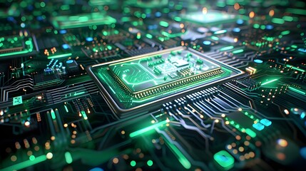 Obraz premium computer circuit board