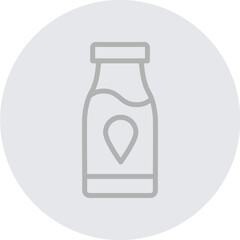 Disposable packaging trends Vector Line Grey Circle Grey