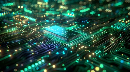 Obraz premium computer circuit board