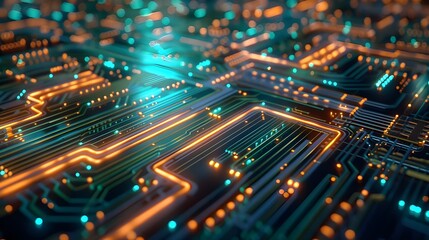 Obraz premium computer circuit board