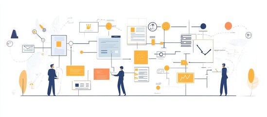 Business Process Management Illustration