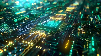 Obraz premium computer circuit board