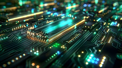 Obraz premium computer circuit board