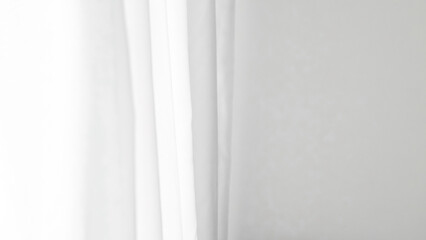 Obraz premium Abstract white folds background with elegant lines, perfect for modern designs