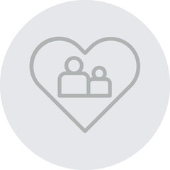 Giving Circle Vector Line Grey Circle Grey