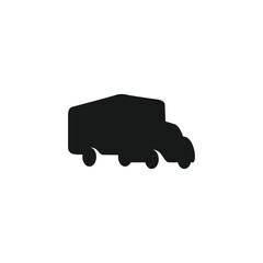 truck icon vector silhouette concept