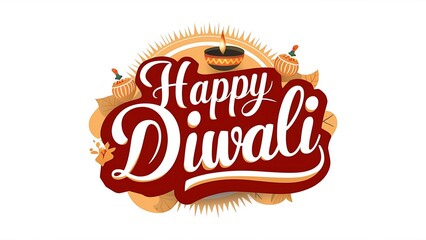 Happy diwali design with diya oil lamp Indian Hindu Festive,
