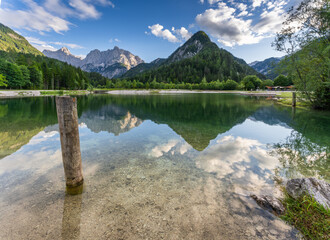 Kranjska Gora - Summer evening on the shore of Lake Jasna