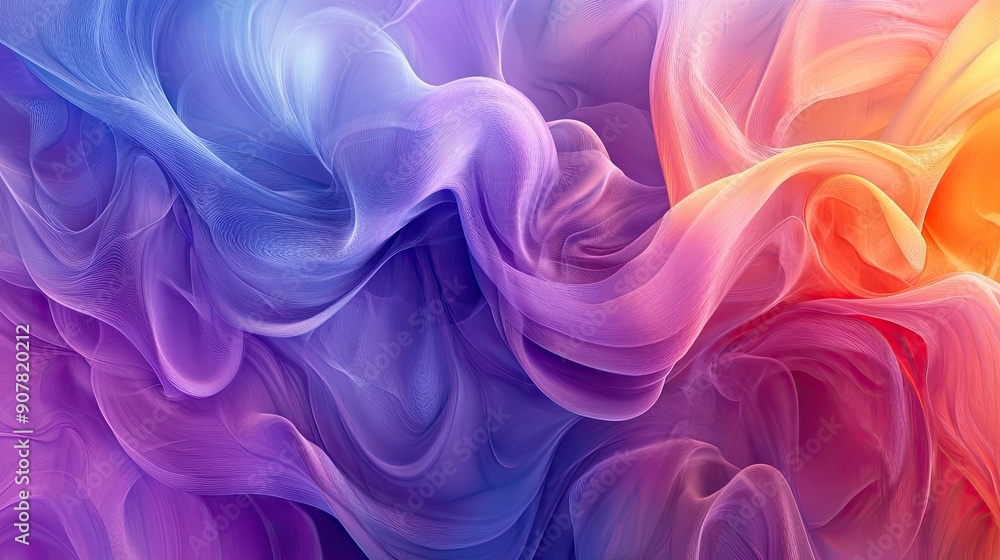 Poster abstract background with a seamless blend of colors creating a fluid and harmonious visual effect