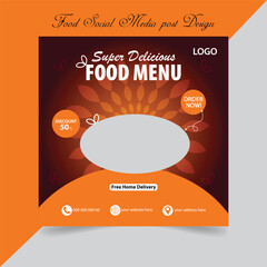 Food Social Media Post Design .