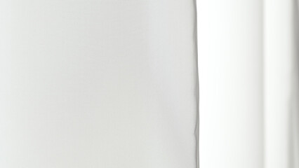 Elegant white folds background with ample copy space for text or design elements.