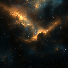 High-resolution computer background with space and stars