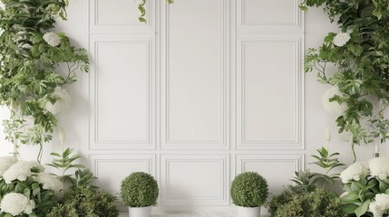 The elegance in Simplicity Minimalist Studio is set against a beautiful floral backdrop