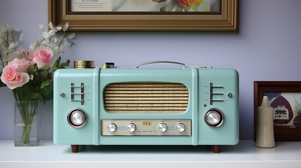 Obraz premium Futuristic portrait of a female android in a high-tech environment.