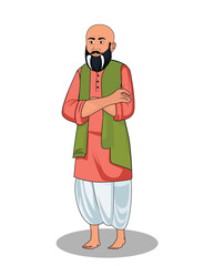 Indian Village cartoon character design for 2d animation