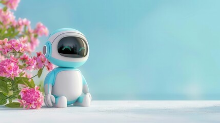 AI Mental Health Assistant Depict an AI companion or virtual assistant providing emotional support and mental health guidance