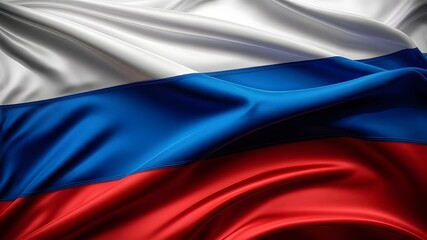 Fototapeta premium Russia flag, the Flag of the Russian country